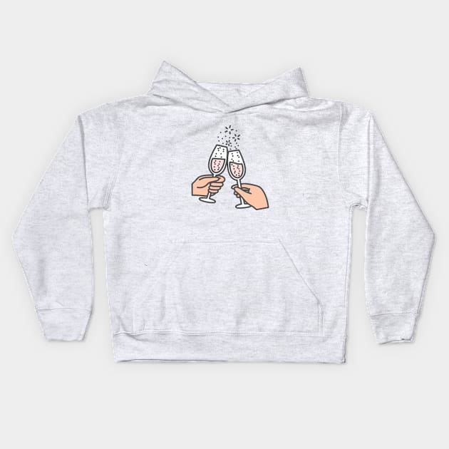 Cheers! Kids Hoodie by Ashleigh Green Studios